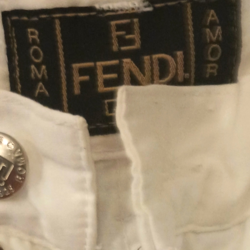 Authentic Vintage White Fendi Jeans